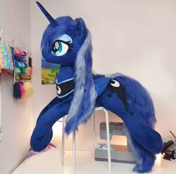 Size: 1276x1266 | Tagged: safe, artist:epicrainbowcrafts, derpibooru import, princess luna, pony, image, irl, jpeg, photo, plushie, solo