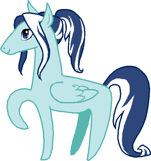 Size: 488x519 | Tagged: safe, artist:saby, derpibooru import, oc, oc:splendence, unofficial characters only, pegasus, pony, blue fur, derpibooru exclusive, game token, horse heresy, image, looking at you, male, png, ponytail, raised hoof, simple background, smiling, solo, stallion, standing, stylistic suck, token, transparent background, two toned mane