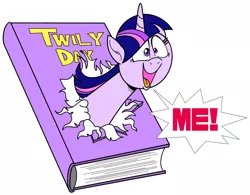 Size: 3493x2720 | Tagged: safe, artist:princebluemoon3, derpibooru import, twilight sparkle, adorkable, book, bust, cute, digital art, dork, featured image, image, jpeg, simple background, twilight day, white background