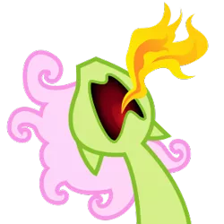 Size: 300x300 | Tagged: safe, artist:saby, derpibooru import, oc, oc:dinky twink, pony, 1:1, angry ears, bust, curly mane, derpibooru exclusive, fire, fire breath, image, looking at you, male, png, rage, reeee, screaming, solo, stallion, vector