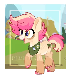 Size: 1274x1376 | Tagged: safe, artist:interstellar-quartz, derpibooru import, oc, oc:zesty zip, earth pony, pony, female, image, mare, offspring, parent:quibble pants, parent:rainbow dash, parents:quibbledash, png, solo