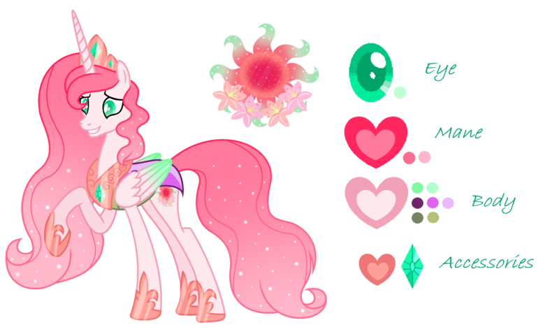 Size: 2716x1624 | Tagged: safe, artist:dawnheartyt, derpibooru import, oc, unofficial characters only, alicorn, pony, alicorn oc, base used, ethereal mane, female, horn, image, jewelry, mare, parent:princess celestia, parent:thorax, peytral, png, raised hoof, reference sheet, simple background, solo, starry mane, tiara, transparent background, wings