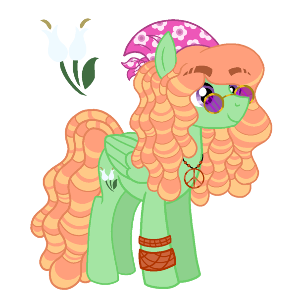 Size: 1081x1081 | Tagged: safe, artist:madlilon2051, derpibooru import, oc, unofficial characters only, earth pony, pony, base used, clothes, earth pony oc, eyelashes, female, headscarf, image, jewelry, mare, necklace, offspring, parent:tree hugger, parent:zephyr breeze, parents:zephyrhugger, peace symbol, png, reference sheet, scarf, simple background, solo, sunglasses, transparent background