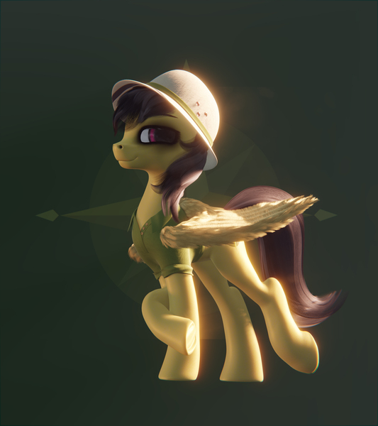 Size: 2560x2880 | Tagged: safe, artist:etherium-apex, derpibooru import, daring do, pegasus, pony, 3d, blender, blender eevee, commission, image, jpeg, solo, ych result