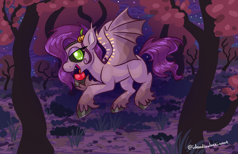 Size: 1300x840 | Tagged: safe, artist:sallindaemon, derpibooru import, pipp petals, bat pony, pony, bat ponified, g5, image, png, race swap, solo