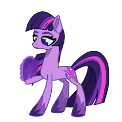 Size: 1280x1281 | Tagged: safe, artist:chanyhuman, derpibooru import, twilight sparkle, earth pony, pony, fanfic, alternate design, backstory in description, description, description is relevant, earth pony twilight, earth pony using magic, female, image, link in description, magic, mare, misfits, png, race swap, reboot, solo, twitterina design, vector