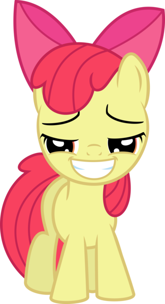 Size: 6003x11073 | Tagged: safe, artist:baka-neku, derpibooru import, apple bloom, earth pony, pony, female, filly, grin, image, png, simple background, smiling, solo, transparent background, vector