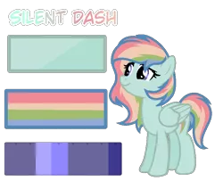 Size: 800x650 | Tagged: safe, artist:just-silvushka, derpibooru import, oc, oc:silent dash, unofficial characters only, pegasus, pony, base used, eyelashes, image, magical lesbian spawn, multicolored hair, offspring, parent:fluttershy, parent:rainbow dash, parents:flutterdash, pegasus oc, png, rainbow hair, simple background, solo, transparent background, wings