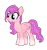 Size: 1061x1127 | Tagged: safe, artist:naturajellyfish, banned from derpibooru, deleted from derpibooru, derpibooru import, oc, oc:charmine, pegasus, fake blue eyes, image, not cute, pegasus oc, pink coat, pink hair, pink pegasus, png, simple background, transparent background, wings