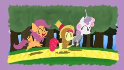 Size: 1280x720 | Tagged: safe, artist:broken-pen, derpibooru import, apple bloom, scootaloo, sweetie belle, earth pony, pegasus, pony, unicorn, clothes, costume, cutie mark crusaders, female, filly, image, jpeg, the wizard of oz