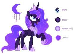 Size: 3024x2220 | Tagged: safe, artist:dawnheartyt, derpibooru import, oc, unofficial characters only, alicorn, pony, alicorn oc, base used, ethereal mane, eyelashes, female, hoof shoes, horn, image, jewelry, mare, open mouth, peytral, png, raised hoof, simple background, smiling, solo, starry mane, story included, tiara, transparent background, wings