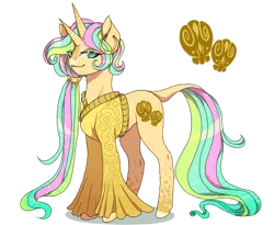 Size: 1280x1051 | Tagged: safe, artist:clown-bread, derpibooru import, oc, unofficial characters only, bicorn, pony, clothes, horn, image, leonine tail, multiple horns, png, simple background, smiling, tail, transparent background