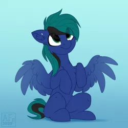 Size: 3500x3500 | Tagged: safe, artist:airfly-pony, derpibooru import, oc, oc:ender, pegasus, pony, begging, cute, image, male, pegasus oc, png, puppy dog eyes, spread wings, stallion, wings