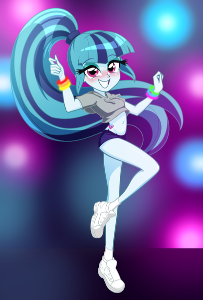 Size: 2634x3883 | Tagged: safe, artist:rileyav, derpibooru import, sonata dusk, equestria girls, blushing, commission, eyebrows, eyebrows visible through hair, female, grin, high res, image, looking at you, png, smiling, smiling at you, solo