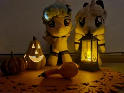 Size: 4032x3024 | Tagged: safe, artist:xeto_de, derpibooru import, cozy glow, oc, oc:lily allure, halloween, holiday, image, irl, jpeg, photo, plushie