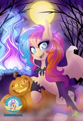 Size: 620x900 | Tagged: safe, artist:lolopan, derpibooru import, oc, oc:golden gates, babscon, halloween, holiday, image, jack-o-lantern, jpeg, mascot, pumpkin