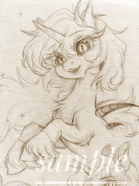 Size: 1536x2048 | Tagged: safe, artist:paipaishuaige, derpibooru import, oc, unofficial characters only, pony, unicorn, chest fluff, image, jpeg, looking at you, slit pupils, solo, traditional art, unshorn fetlocks