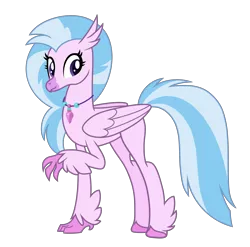 Size: 7200x7118 | Tagged: safe, artist:emeraldblast63, derpibooru import, silverstream, absurd resolution, image, older, older silverstream, png, simple background, solo, transparent background, vector