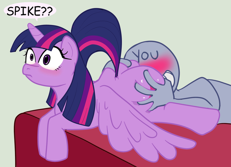 Size: 2985x2155 | Tagged: questionable, artist:mysweetstomach, derpibooru import, twilight sparkle, twilight sparkle (alicorn), oc, oc:anon, alicorn, human, pony, ass, ass worship, blushing, butt, butt grab, butt touch, comic sans, duo, female, grin, grope, hand on butt, image, jpeg, male, mare, molestation, personal space invasion, plot, simple background, smiling, spread wings, squishy, squooshy, wings