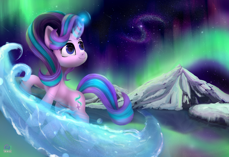 Size: 3534x2425 | Tagged: safe, artist:cxynbl, derpibooru import, starlight glimmer, pony, unicorn, image, jpeg, solo