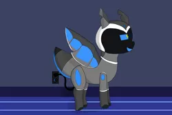 Size: 6000x4000 | Tagged: safe, artist:eminent entropy, derpibooru import, oc, oc:amika, unofficial characters only, original species, plane pony, pony, background, charging, image, outlet, plane, png, power cord, room, solo