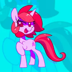 Size: 1668x1668 | Tagged: safe, artist:dawnfire, oc, oc:dawnfire, unofficial characters only, pony, unicorn, female, horn, image, jpeg, mare, open mouth, raised hoof, signature, solo