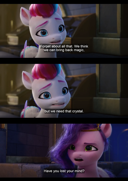 Size: 1598x2252 | Tagged: safe, derpibooru import, edit, edited screencap, screencap, pipp petals, zipp storm, pegasus, my little pony: a new generation, spoiler:g5, spoiler:my little pony: a new generation, alleyway, comic, english, english subtitles, female, g5, image, png, screencap comic, siblings, sisters, subtitles