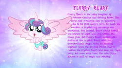 Size: 1280x719 | Tagged: safe, artist:andoanimalia, derpibooru import, princess flurry heart, alicorn, pony, baby, baby pony, bio, cute, diaper, female, flurrybetes, flying, image, looking at you, png, vector, wings
