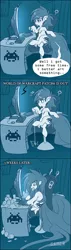 Size: 425x1500 | Tagged: safe, artist:thegamercolt, derpibooru import, oc, oc:thegamercolt, earth pony, mouse, pony, beard, cans, computer screen, desk, drawing tablet, facial hair, gaming chair, image, impossibly long hair, impossibly long tail, jpeg, keyboard, long mane, pen, snacks, solo, tail, unshorn fetlocks, warcraft, world of warcraft