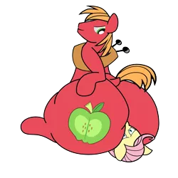 Size: 2977x2976 | Tagged: suggestive, artist:rozyfly10, artist:solardoodles, derpibooru import, edit, big macintosh, fluttershy, earth pony, pegasus, apple family member, butt, faceful of ass, facesitting, female, femsub, flutterseat, fluttershy is not amused, fluttersub, huge butt, image, impossibly large butt, large butt, looking down, male, maledom, male facesitting, not shipping, png, prize on the eyes, resting, simple background, sitting, sitting on, sitting on person, sitting on pony, smiling, submissive, the ass was fat, these aren't my glasses, unamused