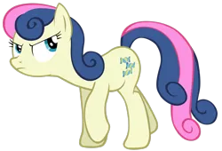 Size: 2972x2017 | Tagged: safe, artist:tardifice, derpibooru import, bon bon, sweetie drops, earth pony, pony, angry, background pony, female, high res, image, mare, png, simple background, solo, transparent background, vector