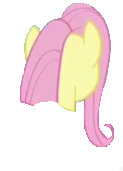 Size: 123x171 | Tagged: safe, derpibooru import, fluttershy, back of head, image, png, vector