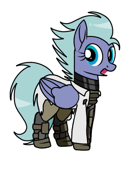 Size: 768x1024 | Tagged: safe, artist:windy breeze, derpibooru import, oc, oc:windy evergood, unofficial characters only, pegasus, derpibooru community collaboration, fallout equestria, 2021 community collab, clothes, enclave, grand pegasus enclave, image, png, shading, simple background, solo, torn clothes, transparent background