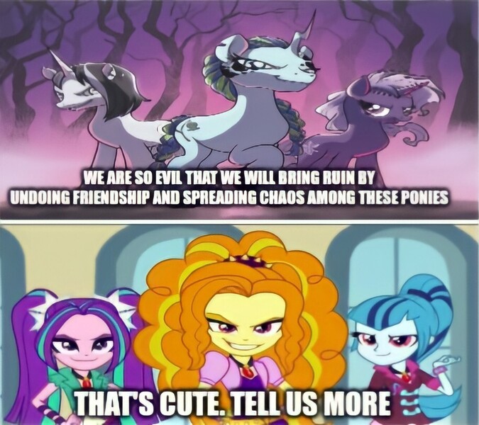 #2597329 - safe, derpibooru import, idw, adagio dazzle, aria blaze ...