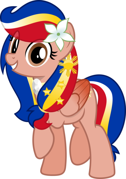 Size: 2052x2923 | Tagged: safe, artist:jhayarr23, derpibooru import, oc, oc:pearl shine, ponified, pegasus, pony, image, nation ponies, philippines, png, simple background, solo, transparent background