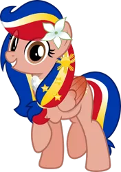 Size: 2052x2923 | Tagged: safe, artist:jhayarr23, derpibooru import, oc, oc:pearl shine, ponified, pegasus, pony, image, nation ponies, philippines, png, simple background, solo, transparent background