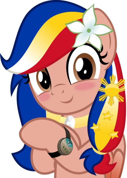 Size: 600x841 | Tagged: safe, artist:jhayarr23, derpibooru import, oc, oc:pearl shine, ponified, pegasus, pony, image, nation ponies, philippines, png, simple background, solo, transparent background, watch