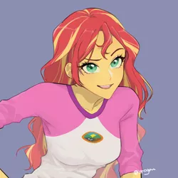 Size: 1000x1000 | Tagged: safe, artist:extraluna, derpibooru import, sunset shimmer, human, equestria girls, legend of everfree, camp everfree logo, camp everfree outfits, clothes, female, image, jpeg