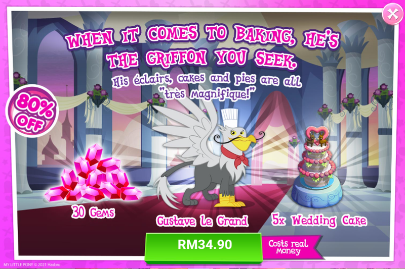 Size: 1036x690 | Tagged: safe, derpibooru import, official, gustave le grande, gryphon, advertisement, costs real money, gameloft, image, png