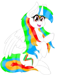Size: 2000x2200 | Tagged: safe, artist:poncutes, derpibooru import, oc, oc:poncutes, unofficial characters only, alicorn, pony, derpibooru community collaboration, 2022 community collab, image, looking at you, png, simple background, sitting, smiling, smiling at you, solo, transparent background