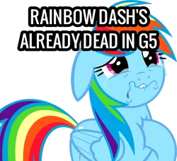 Size: 1600x1461 | Tagged: safe, derpibooru import, edit, rainbow dash, pegasus, pony, parental glideance, season 7, abuse, crying, dashabuse, faic, g5, image, implied death, png, poor rainbow dash, sad, simple background, solo, speculation, transparent background, vector