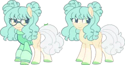 Size: 4922x2562 | Tagged: safe, artist:kurosawakuro, derpibooru import, oc, earth pony, pony, base used, clothes, female, glasses, image, mare, offspring, parent:coco pommel, parent:svengallop, png, simple background, solo, sweater, transparent background