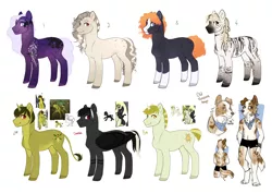 Size: 2912x2059 | Tagged: safe, artist:royvdhel-art, derpibooru import, oc, unofficial characters only, anthro, digitigrade anthro, dog, earth pony, pegasus, pony, unicorn, zebra, anthro with ponies, colored hooves, constellation, earth pony oc, furry, horn, image, pegasus oc, png, simple background, smiling, tattoo, unicorn oc, white background, wings, zebra oc