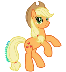 Size: 850x926 | Tagged: safe, artist:wavebreeze234, derpibooru import, earth pony, pony, female, freckles, hat, image, mare, png, rearing, signature, simple background, solo, transparent background