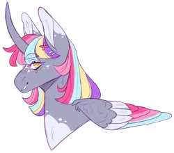 Size: 1652x1455 | Tagged: safe, artist:sleepy-nova, derpibooru import, oc, oc:salt water taffy, alicorn, pony, bust, female, image, mare, png, portrait, simple background, solo, transparent background