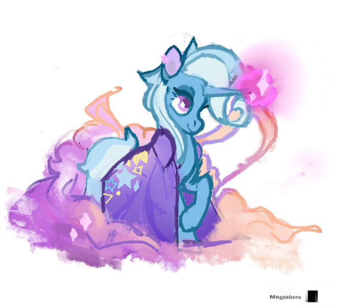 Size: 1000x895 | Tagged: safe, artist:megalura, derpibooru import, trixie, image, png