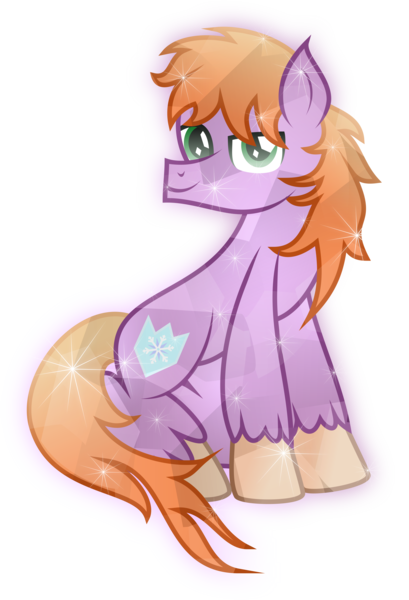 Size: 6089x8941 | Tagged: safe, artist:lincolnbrewsterfan, derpibooru import, oc, oc:crystal saint, unofficial characters only, crystal pony, pony, derpibooru community collaboration, .svg available, 2022 community collab, absurd resolution, covering, crystalline, derpibooru exclusive, image, inkscape, looking at you, male, png, shield, simple background, sitting, smiling, smiling at you, snow, snowflake, solo, stallion, stallion oc, tail, tail covering, tail curled, transparent background, unshorn fetlocks, vector