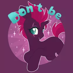 Size: 1200x1200 | Tagged: safe, alternate version, artist:pxper_wing, edit, editor:edits of hate, editor:unofficial edits thread, tempest shadow, pony, unicorn, broken horn, cute, eye scar, female, horn, image, mouthpiece, pink mane, pink tail, png, purple coat, scar, simple background, sparkles, teal eyes, tempestbetes