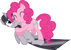 Size: 4000x2824 | Tagged: safe, artist:midnight--blitz, artist:wardex101, derpibooru import, edit, pinkie pie, twilight sparkle, twilight sparkle (alicorn), alicorn, earth pony, pony, princess twilight sparkle (episode), crying, discorded, discorded twilight, female, hug, image, mare, png, simple background, transparent background, vector