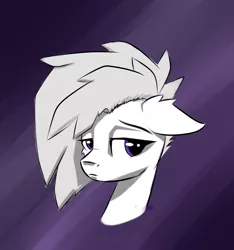 Size: 1280x1368 | Tagged: safe, artist:aurorakins, derpibooru import, oc, unofficial characters only, earth pony, pony, image, jpeg, monochrome, sad, solo